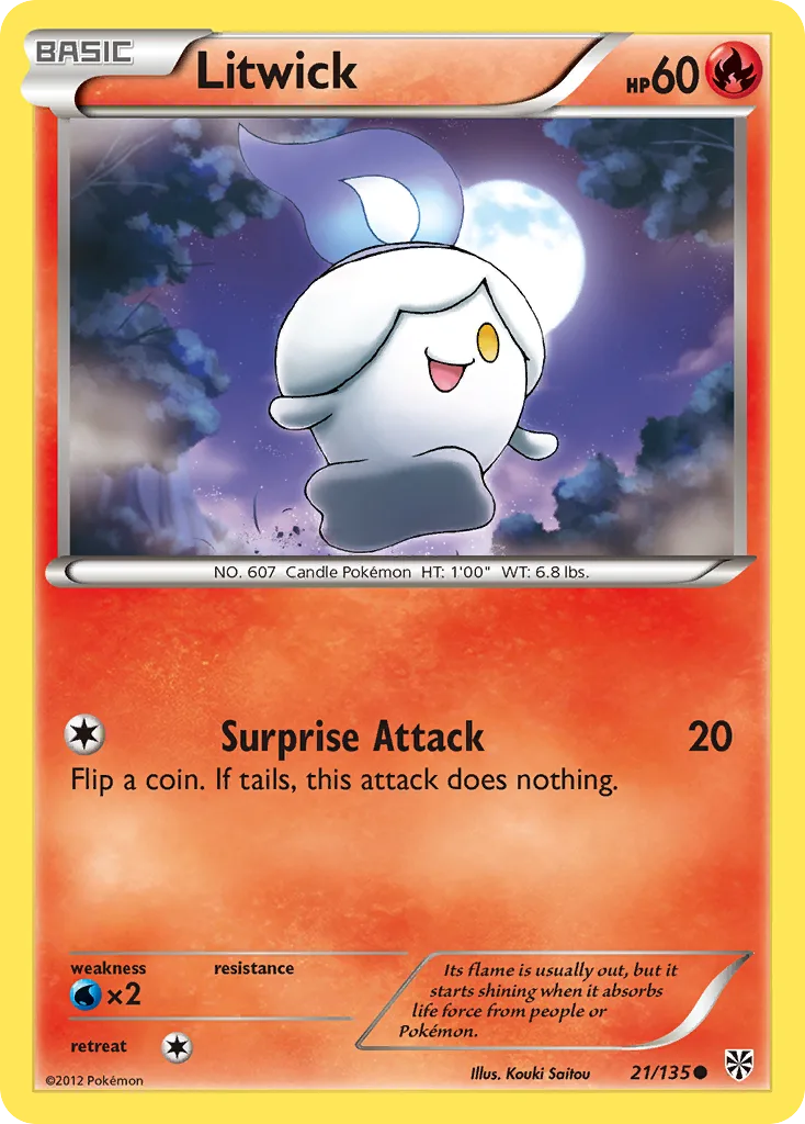 Plasma Storm Litwick card front, 21/135