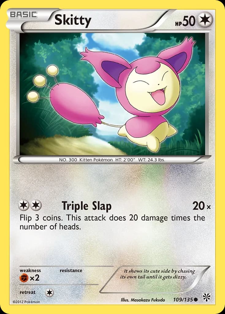 Plasma Storm Skitty card front, 109/135