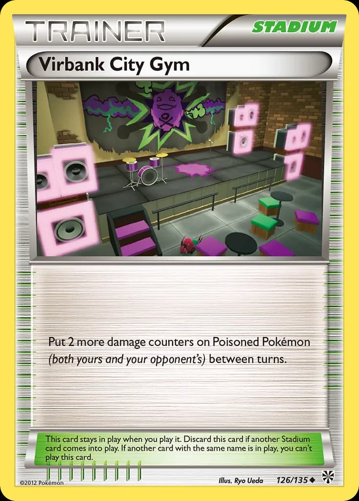 Plasma Storm Virbank City Gym card front, 126/135