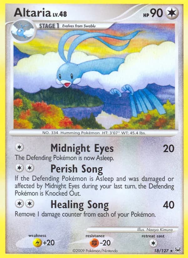 Altaria card front, Platinum 18/127