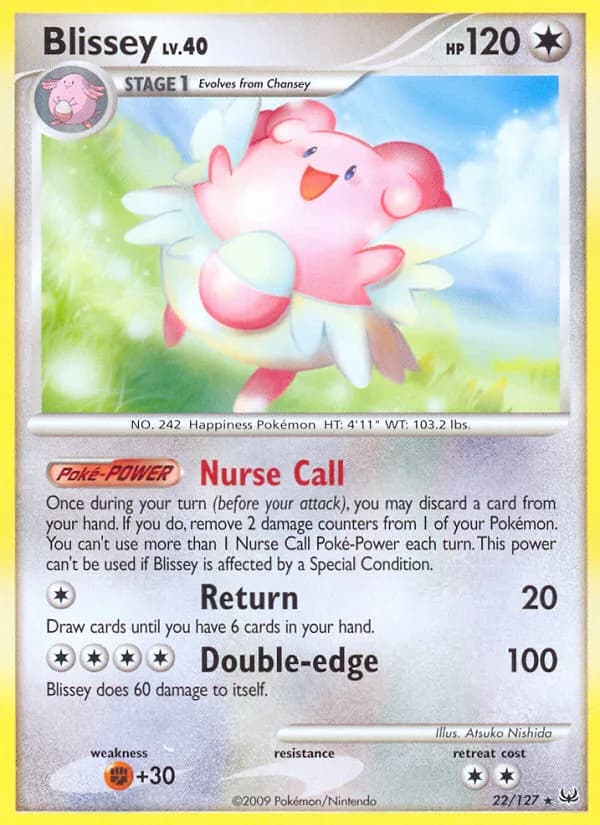 Platinum Blissey card front, 22/127