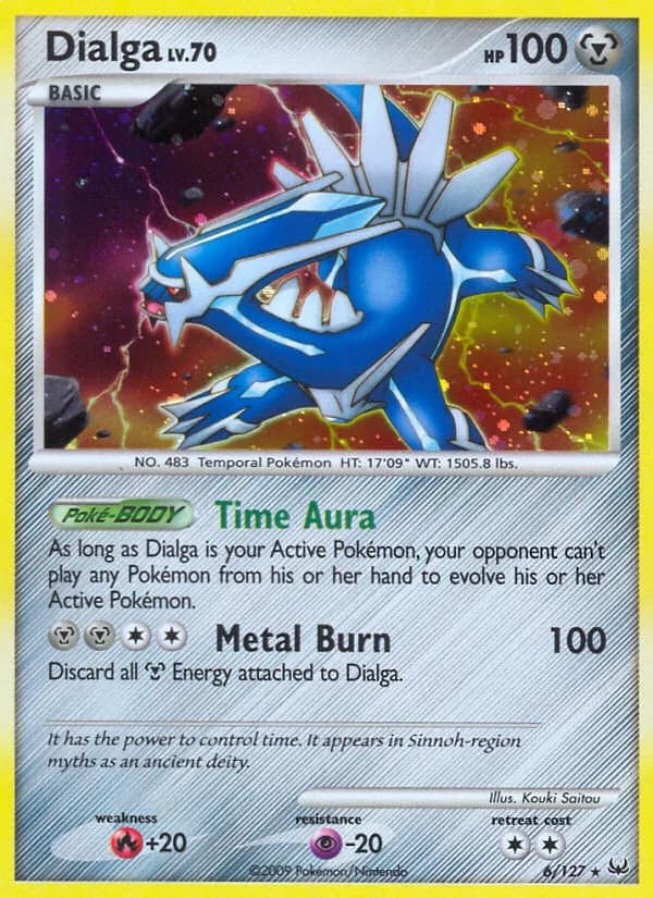 Dialga card front, Platinum 6/127