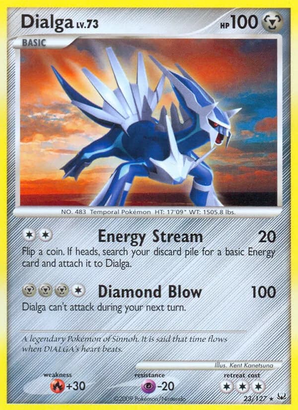 Dialga card front, Platinum 23/127