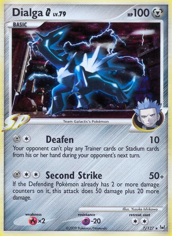Dialga G card front, Platinum 7/127