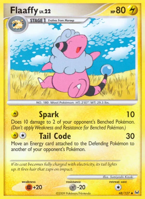 Platinum Flaaffy card front, 48/127