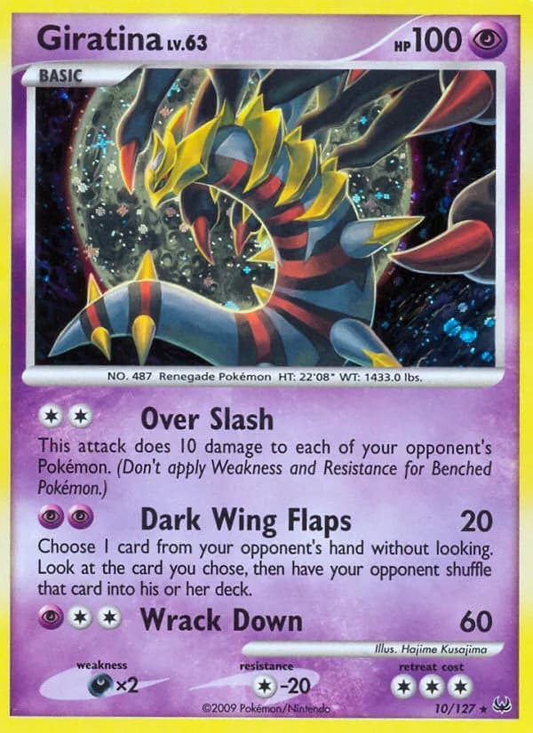 Giratina card front, Platinum 10/127