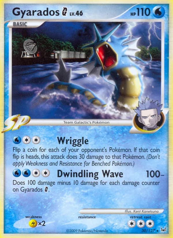 Gyarados G card front, Platinum 30/127