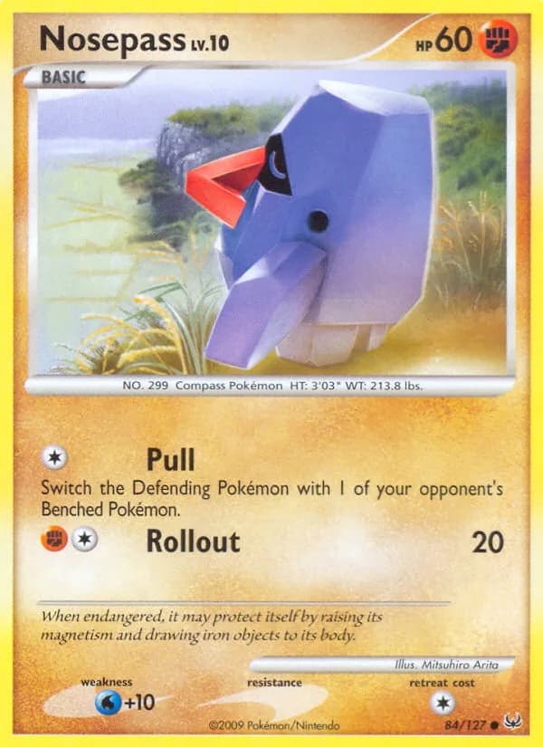 Platinum Nosepass card front, 84/127