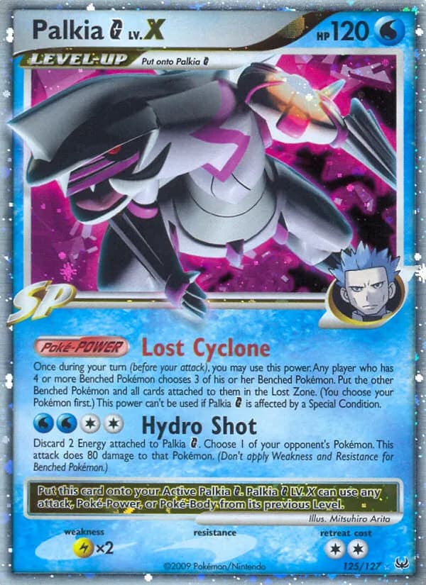 Platinum Palkia G LV.X card front, 125/127