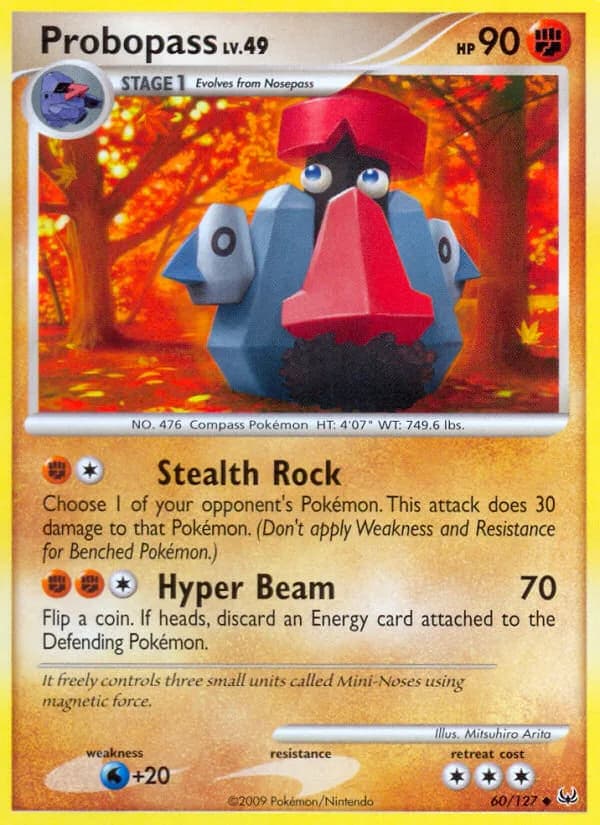 Platinum Probopass card front, 60/127