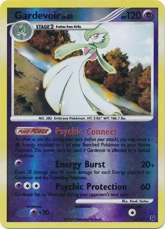 Gardevoir reverse holo card front, Platinum 8/127