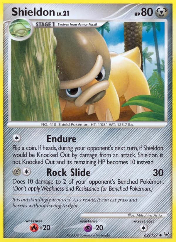 Platinum Shieldon card front, 62/127