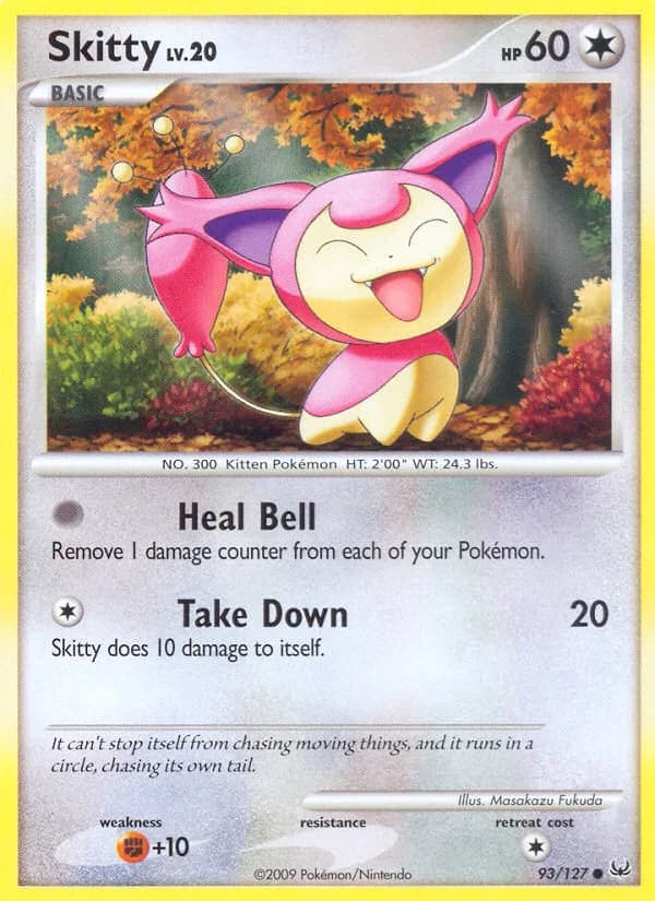 Platinum Skitty card front, 93/127
