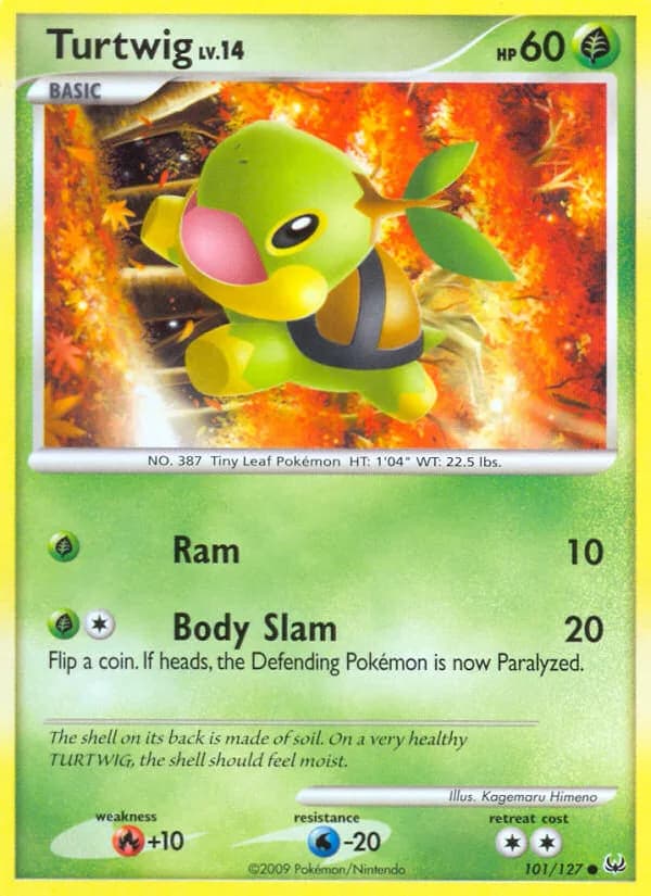 Platinum Turtwig card front, 101/127