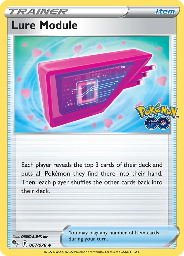 Pokémon GO Lure Module card front, 67/78