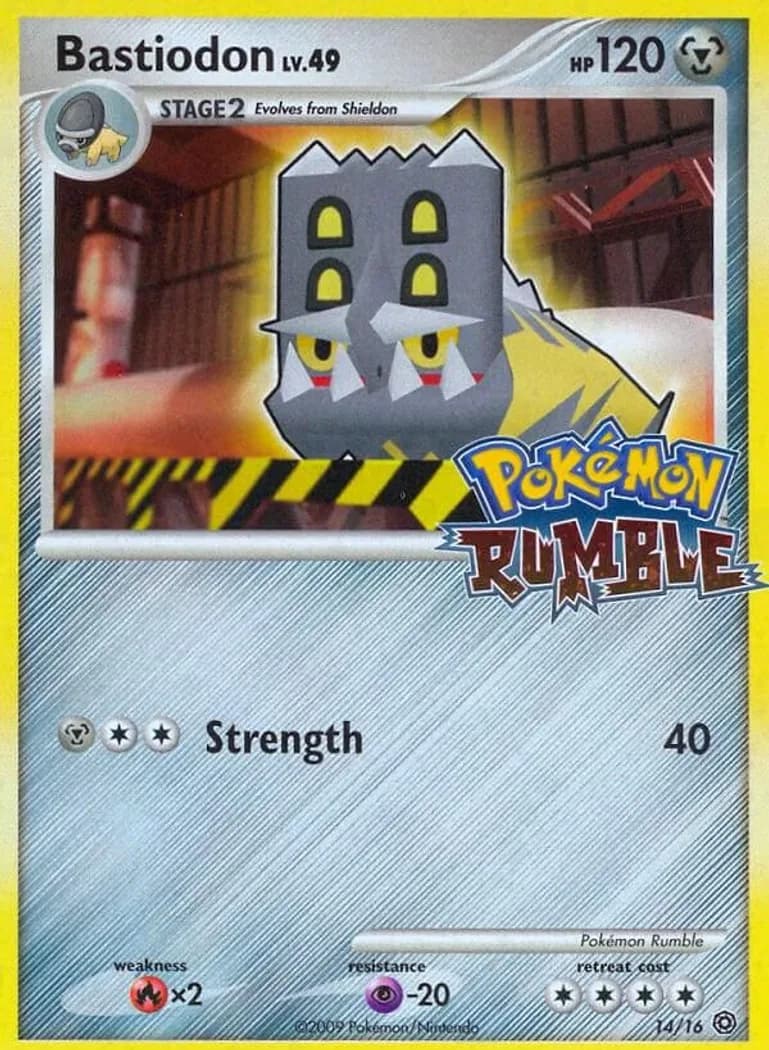 Bastiodon card front, Pokémon Rumble 14/16
