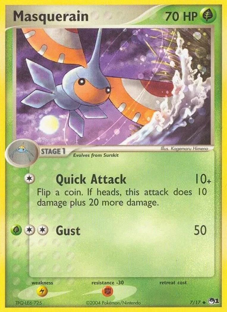 Masquerain card front, POP Series 1 7/17