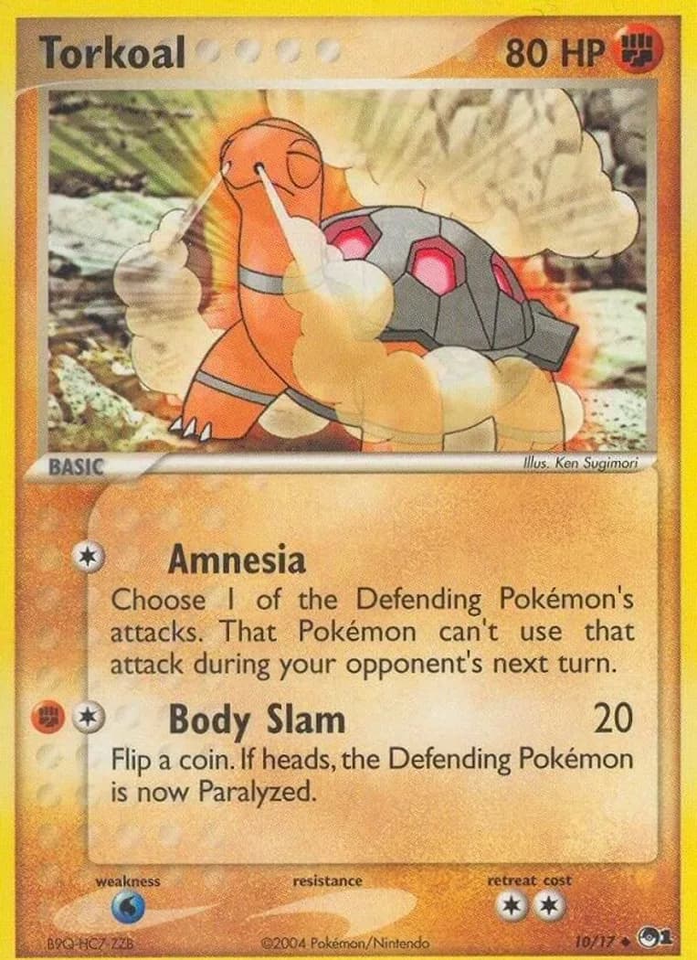 Torkoal card front, POP Series 1 10/17