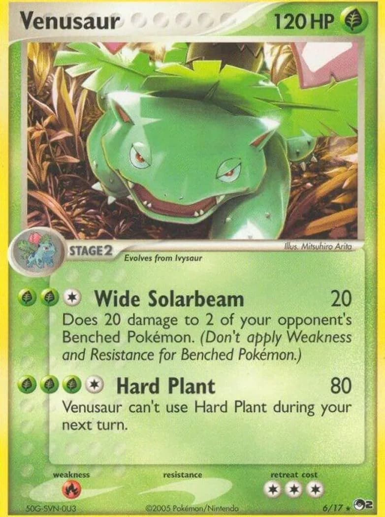 Venusaur card front, POP Series 2 6/17