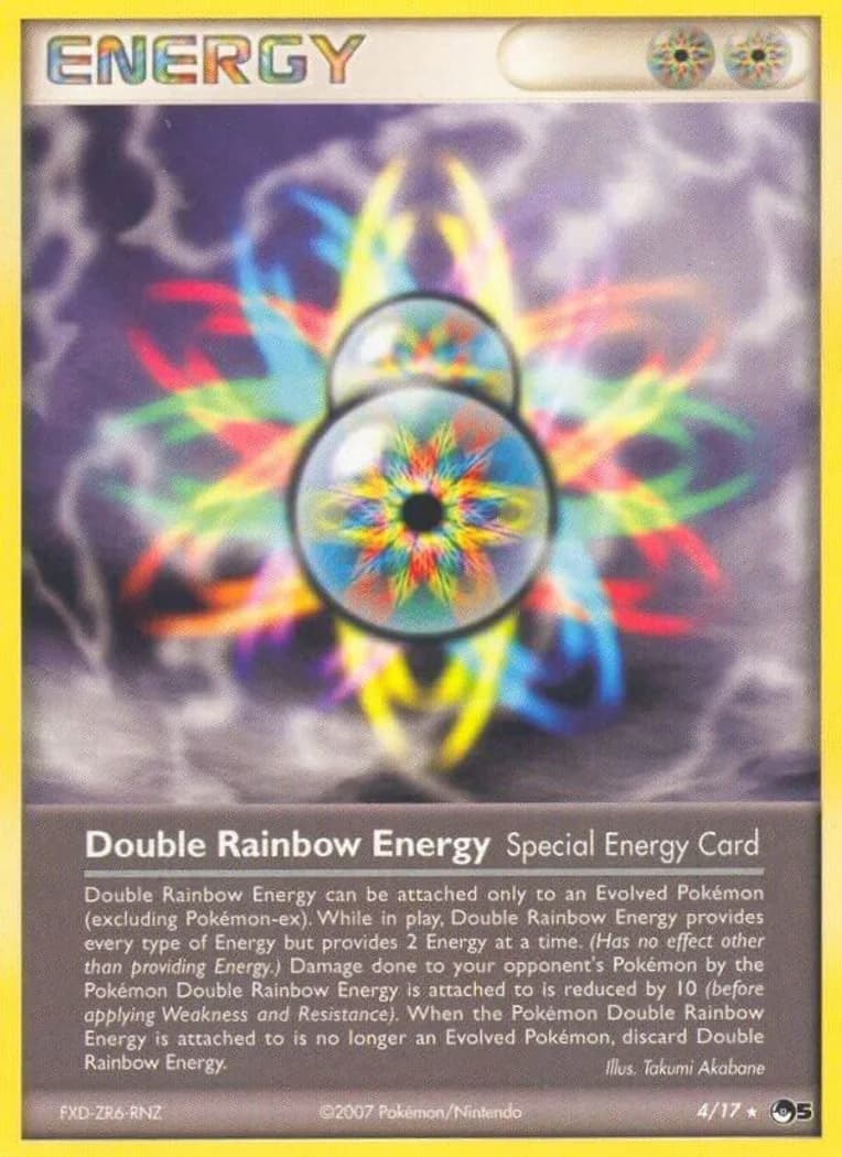 Double Rainbow Energy card front, POP Series 5 4/17