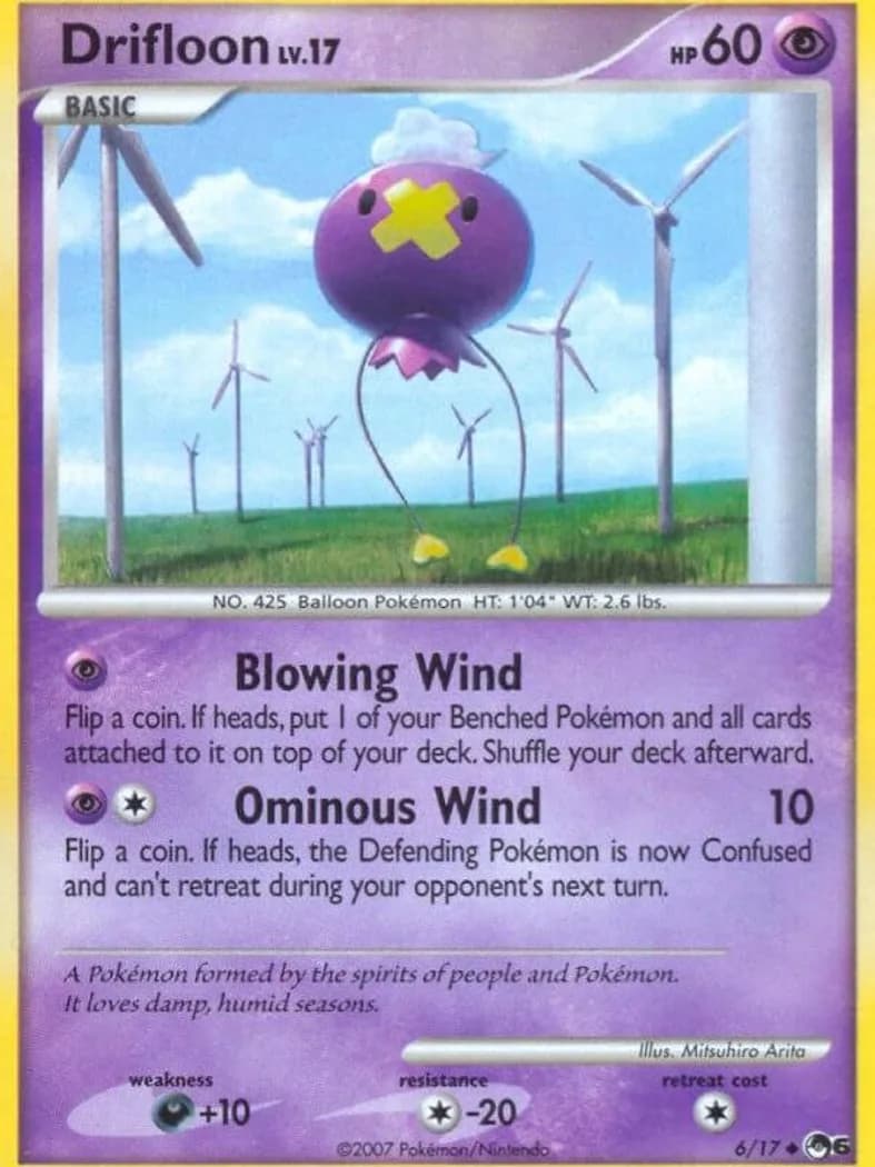 Drifloon card front, POP Series 6 6/17