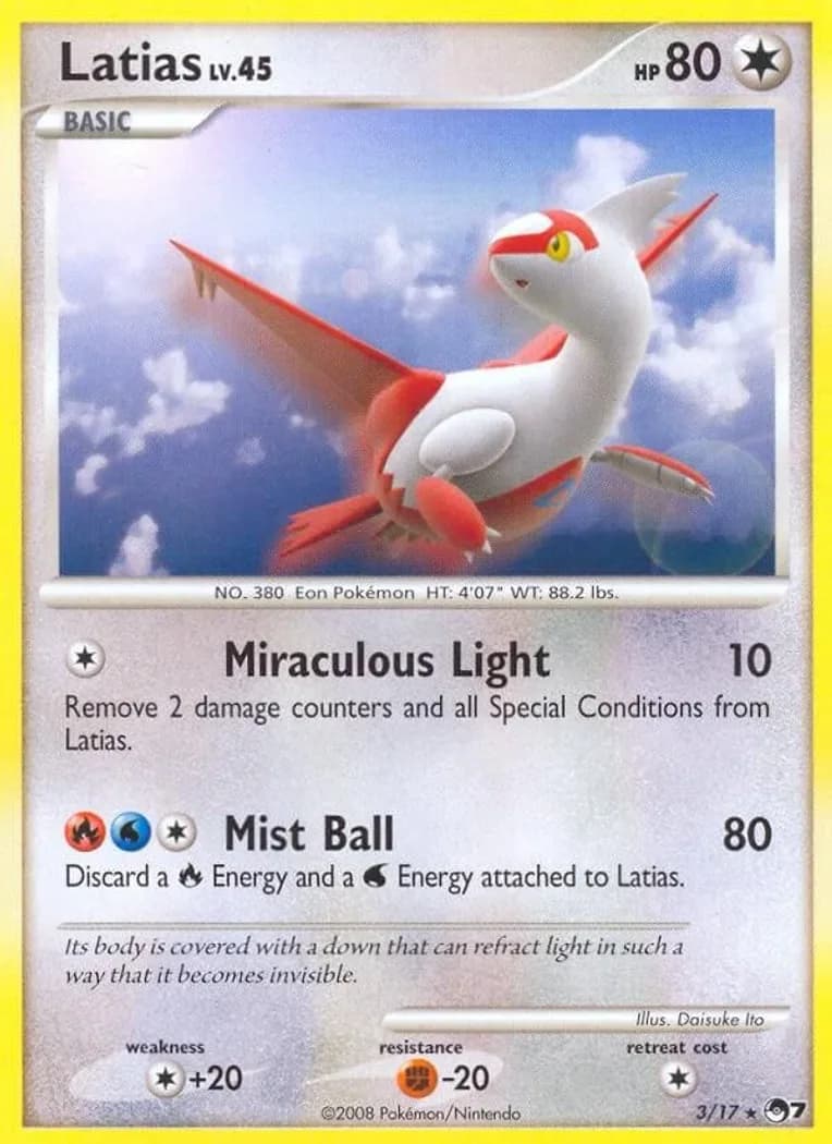 Latias card front, POP Series 7 3/17