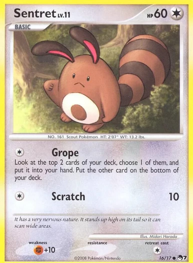 Sentret card front, POP Series 7 16/17