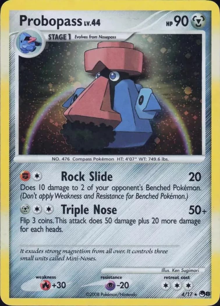 Probopass holo card front, POP Series 8 4/17