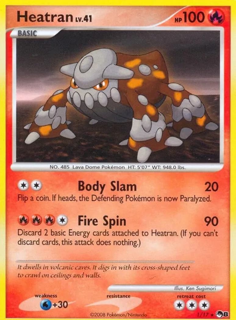 Heatran card front, POP Series 8 1/17