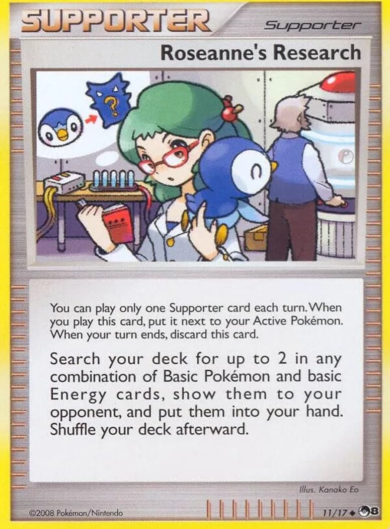 Roseanne's Research card front, POP Series 8 11/17