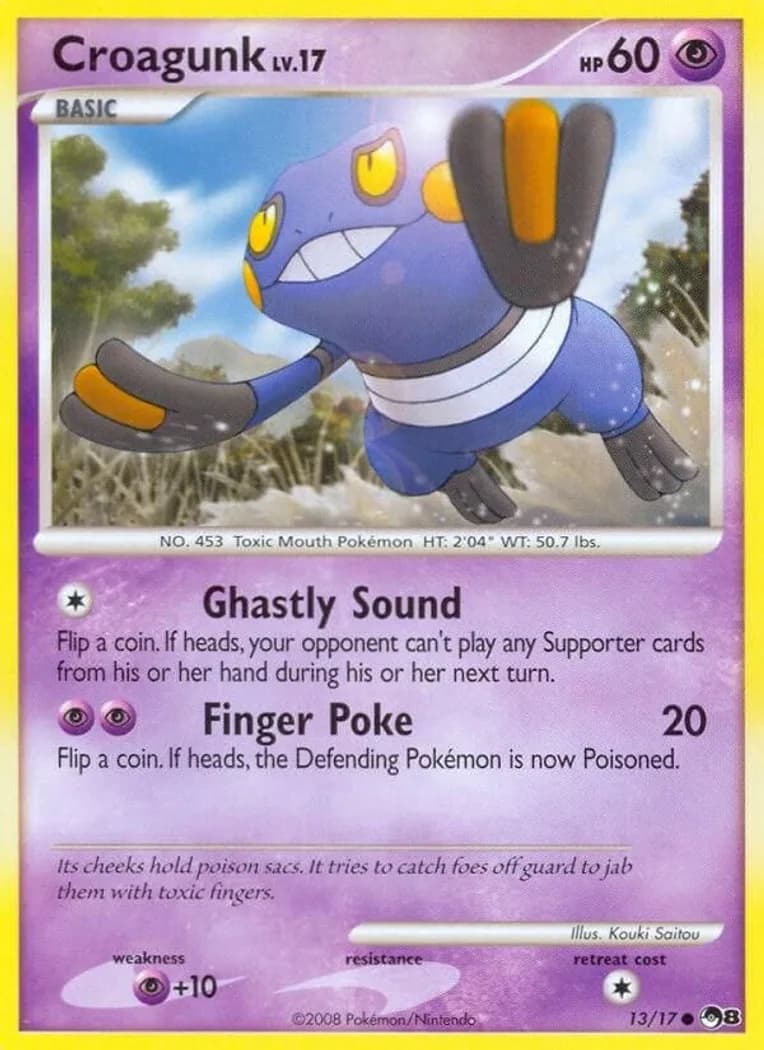 Croagunk card front, POP Series 8 13/17