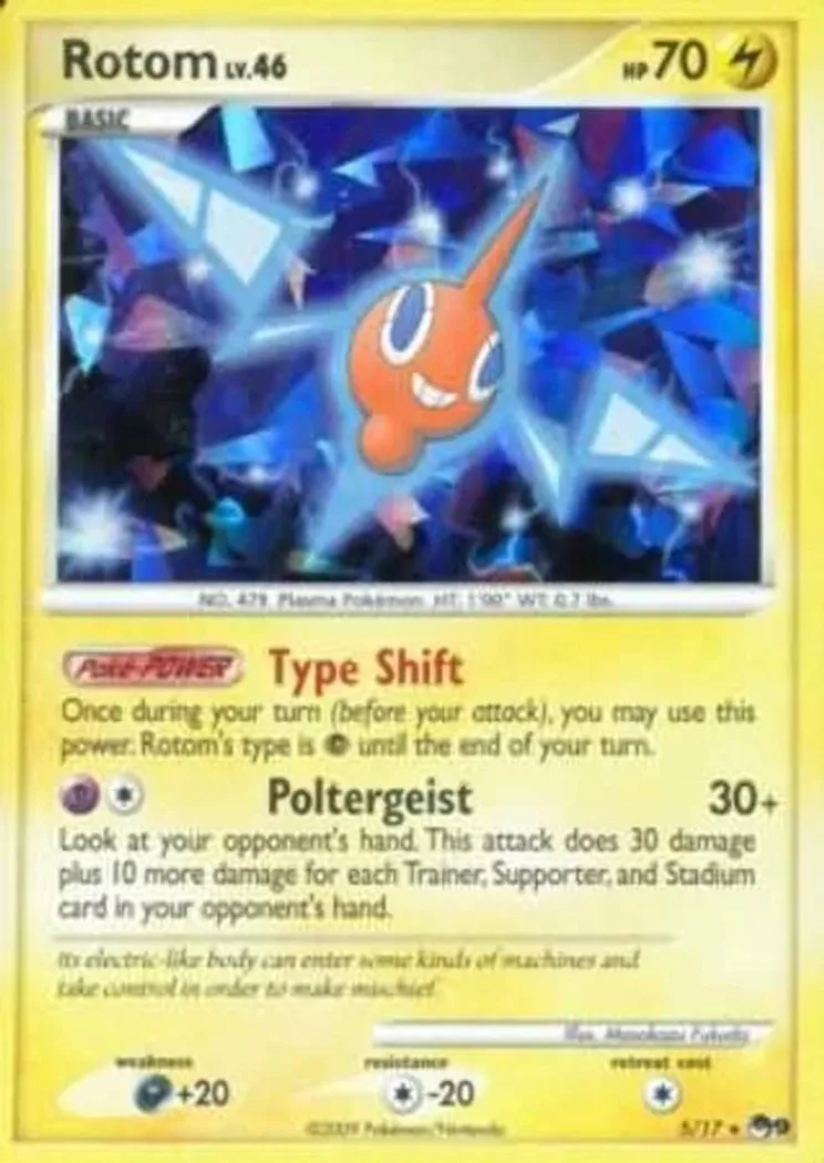 Rotom holo card front, POP Series 9 5/17