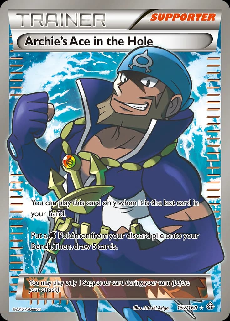 Primal Clash Archie's Ace in the Hole card front, 157/160