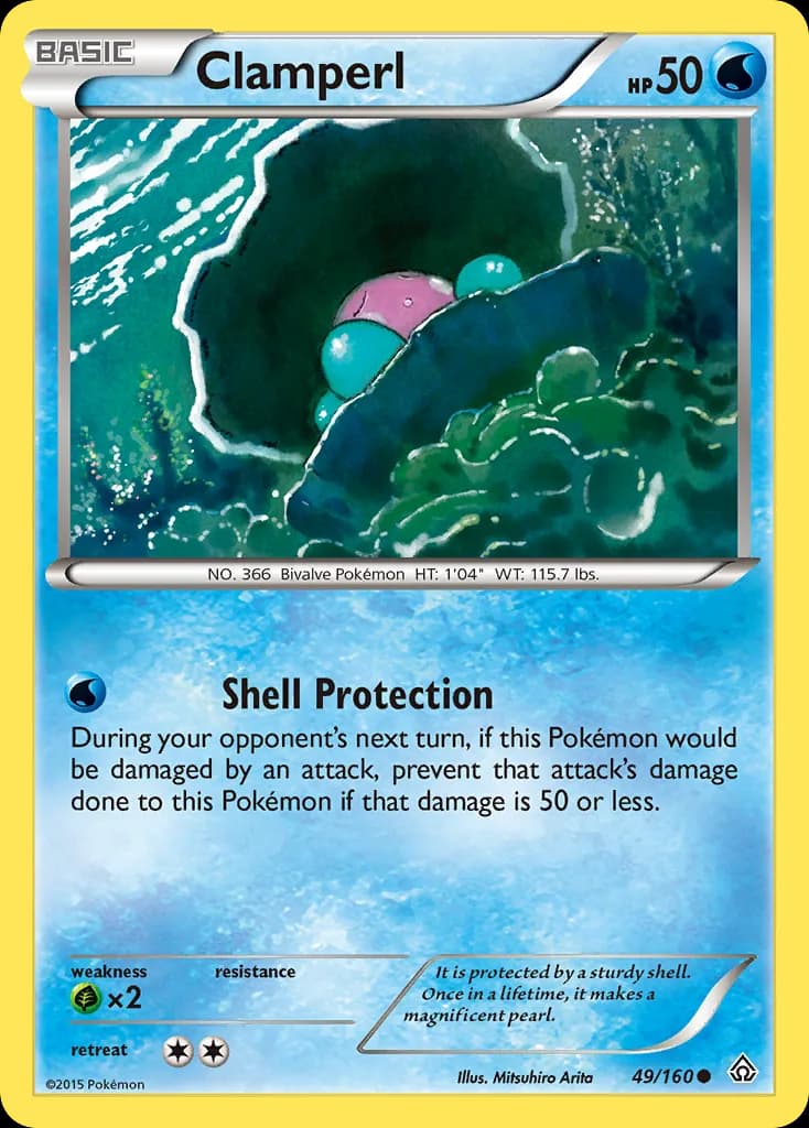 Primal Clash Clamperl card front, 49/160