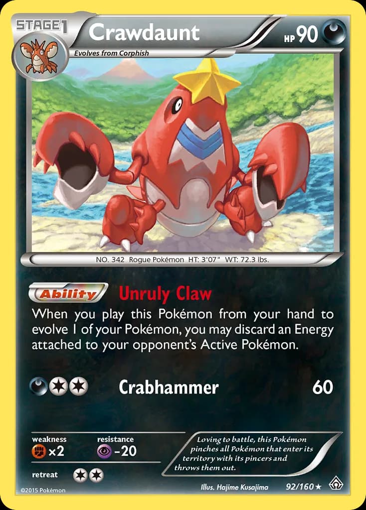 Primal Clash Crawdaunt card front, 92/160
