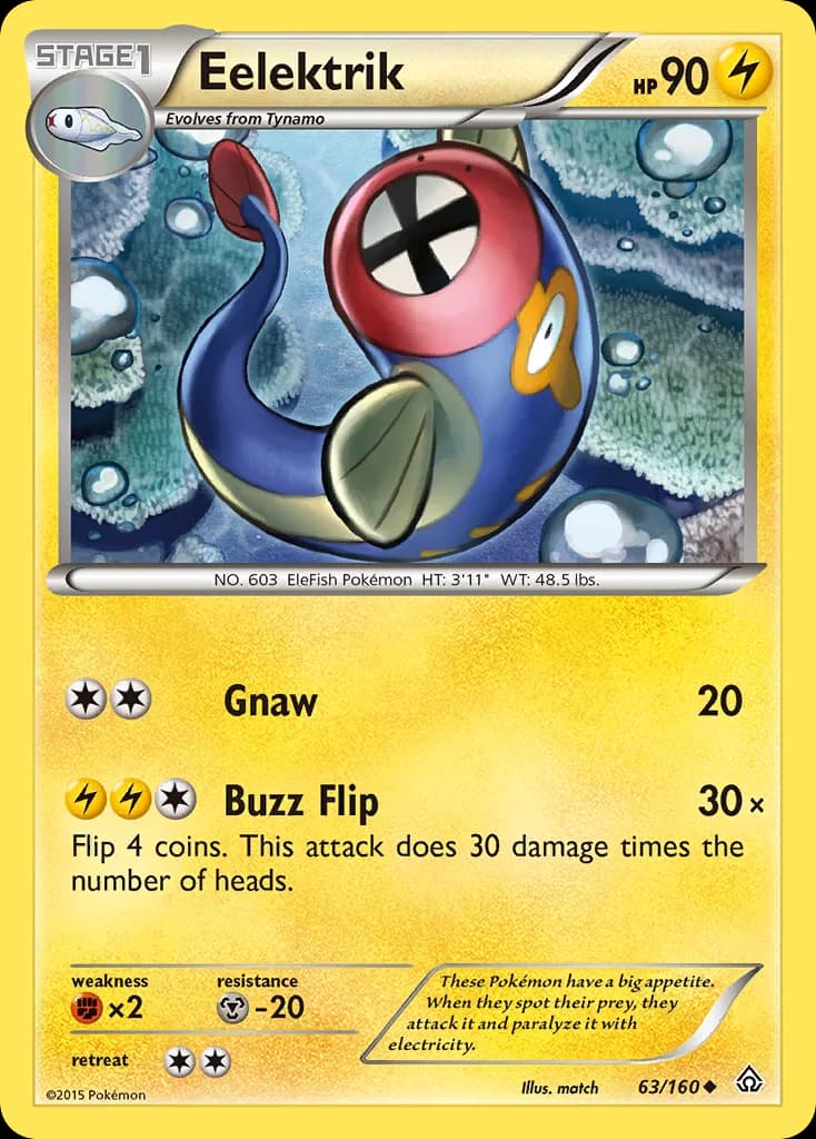 Primal Clash Eelektrik card front, 63/160