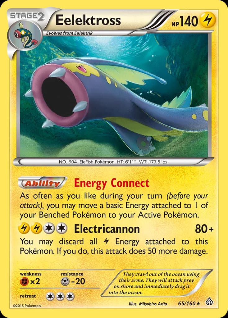 Primal Clash Eelektross card front, 65/160