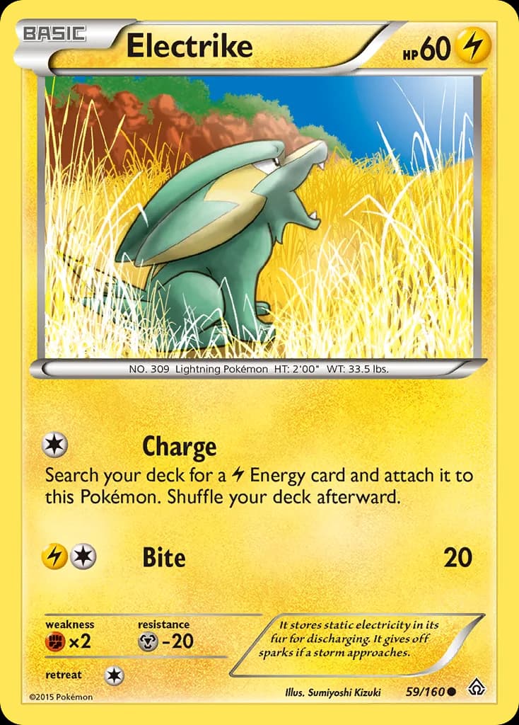 Primal Clash Electrike card front, 59/160