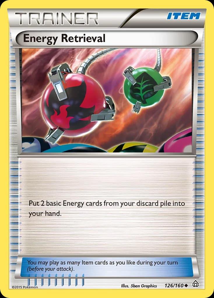 Primal Clash Energy Retrieval card front, 126/160