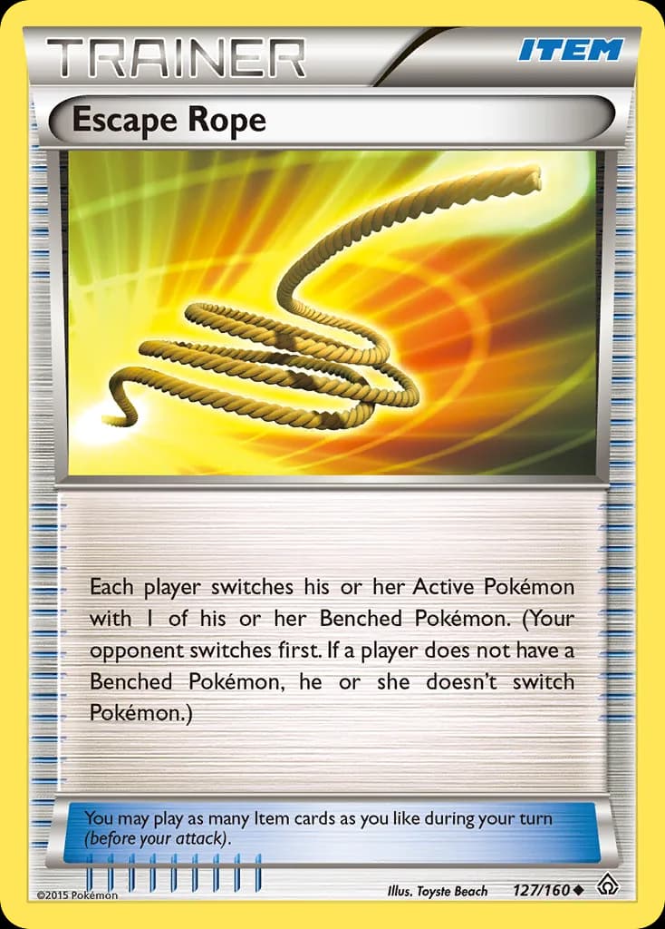 Primal Clash Escape Rope card front, 127/160