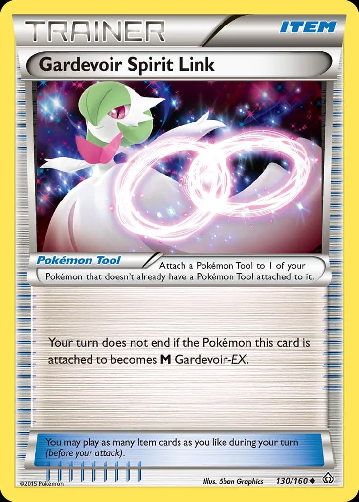 Primal Clash Gardevoir Spirit Link card front, 130/160
