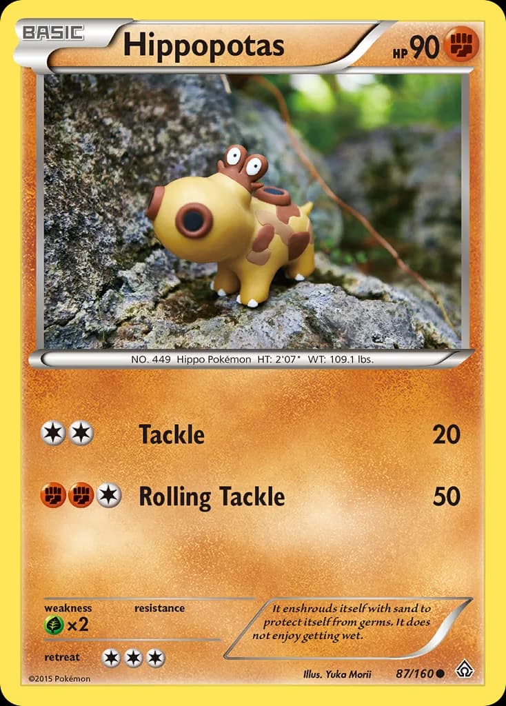 Primal Clash Hippopotas card front, 87/160