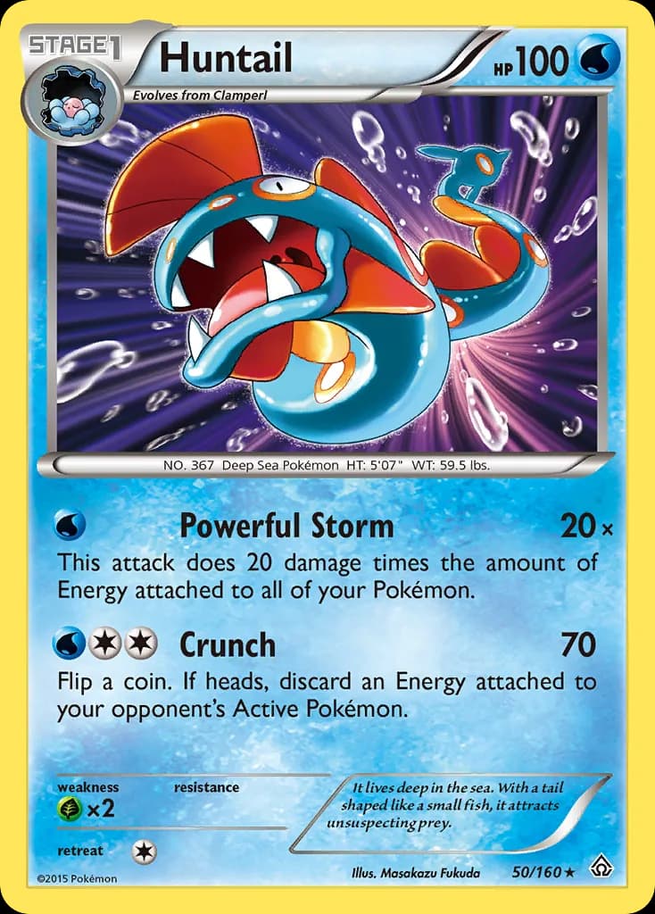 Primal Clash Huntail card front, 50/160