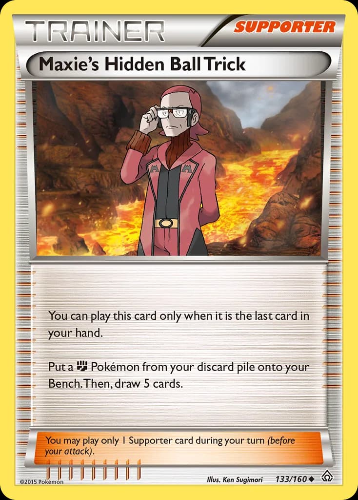 Primal Clash Maxie's Hidden Ball Trick card front, 133/160