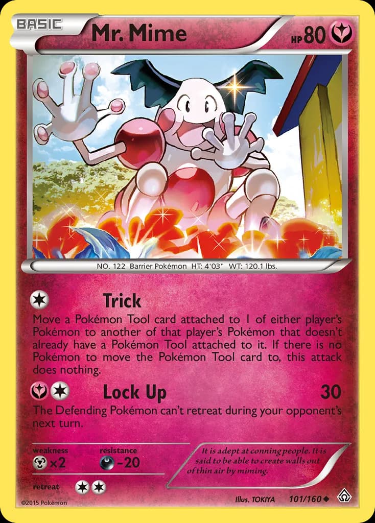 Primal Clash Mr. Mime card front, 101/160