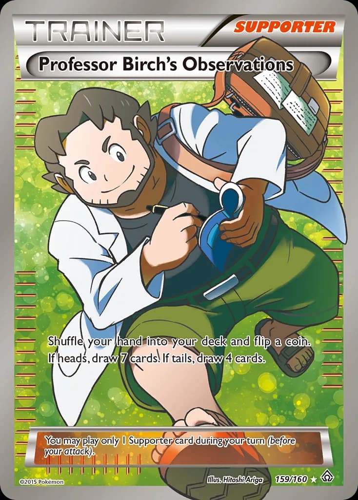 Primal Clash Professor Birch's Observations card front, 159/160