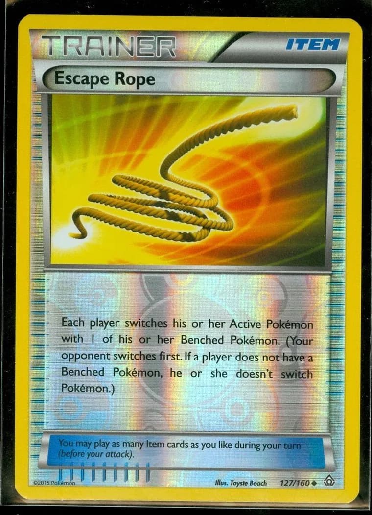Escape Rope reverse holo card front, Primal Clash 127/160