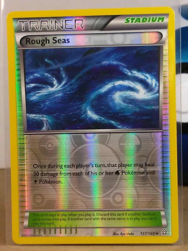 Rough Seas reverse holo card front, Primal Clash 137/160