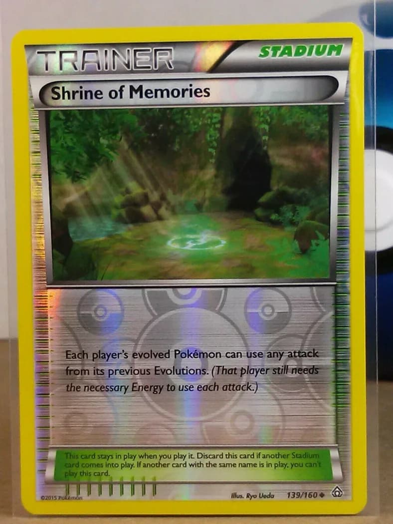 Shrine of Memories reverse holo card front, Primal Clash 139/160