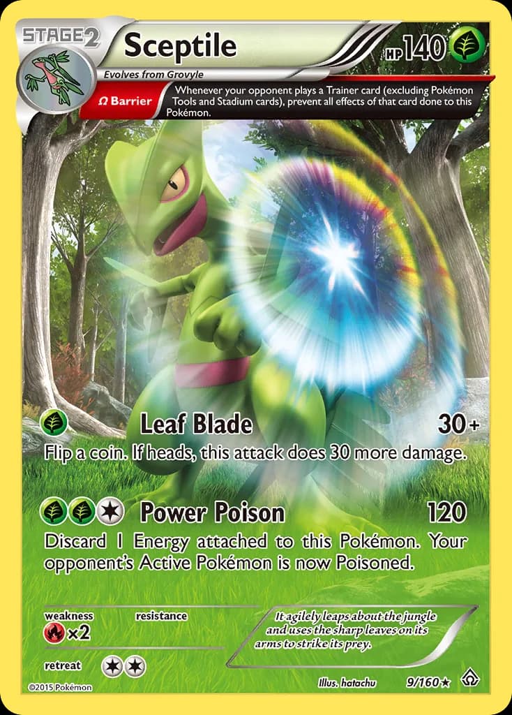 Primal Clash Sceptile card front, 9/160